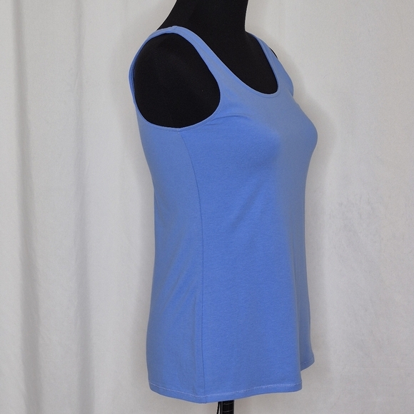 J. Jill Perfect Tank - NWT - Scoop Neck Fitted Tank Top in  Blue Lotus - Size S - Picture 3 of 6